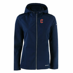 Cleveland Guardians Cutter & Buck Women's Evoke Eco Softshell Recycled Full-Zip Jacket - MLB