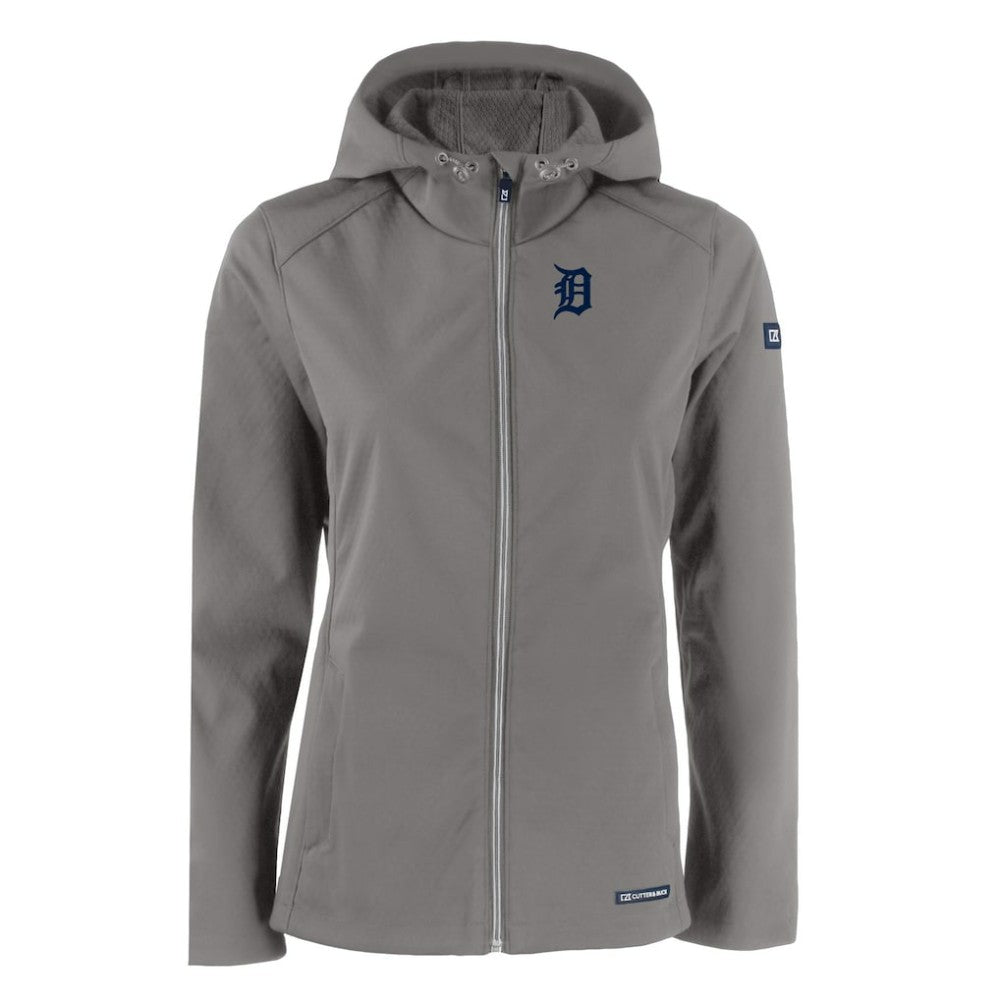 Detroit Tigers Cutter & Buck Women's Evoke Eco Softshell Recycled Full-Zip Jacket - MLB