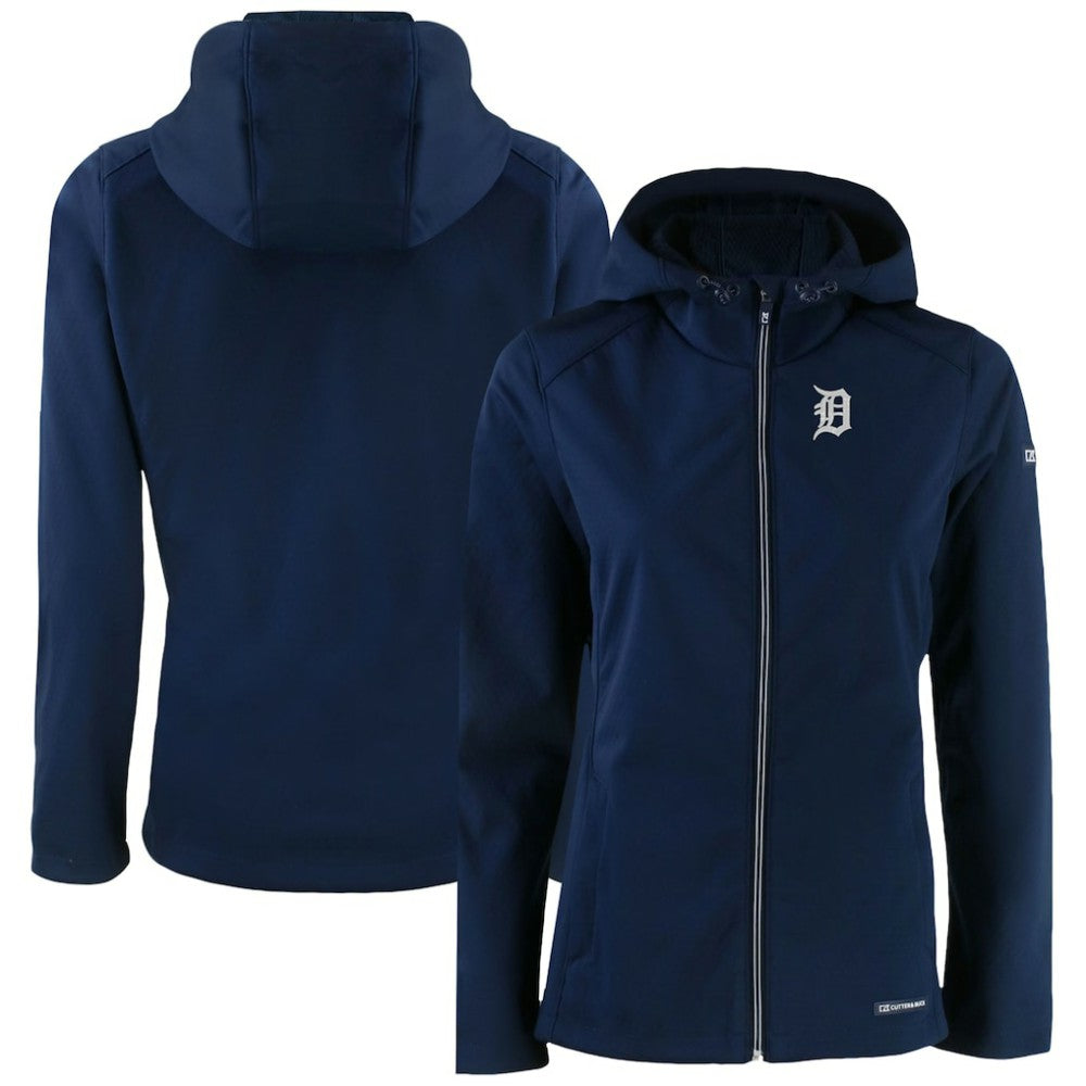 Detroit Tigers Cutter & Buck Women's Evoke Eco Softshell Recycled Full-Zip Jacket - MLB