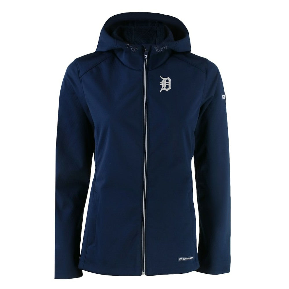 Detroit Tigers Cutter & Buck Women's Evoke Eco Softshell Recycled Full-Zip Jacket - MLB