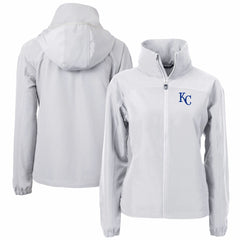 Kansas City Royals Cutter & Buck Women's Charter Eco Recycled Full-Zip Jacket - MLB