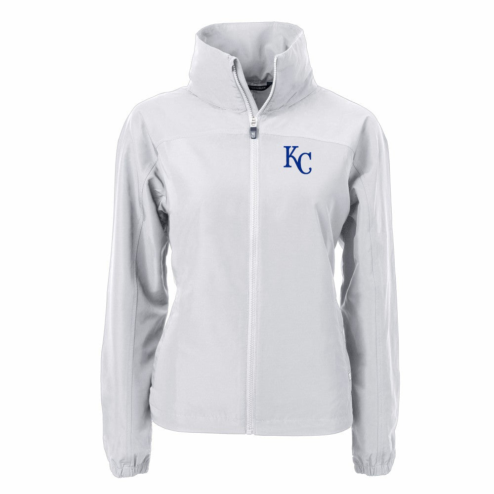 Kansas City Royals Cutter & Buck Women's Charter Eco Recycled Full-Zip Jacket - MLB