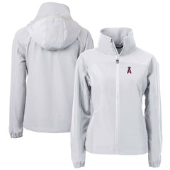Los Angeles Angels Cutter & Buck Women's Charter Eco Recycled Full-Zip Jacket - MLB