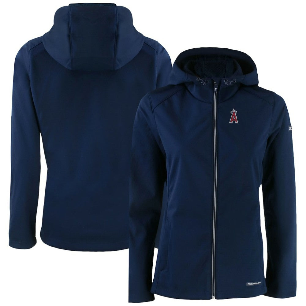 Los Angeles Angels Cutter & Buck Women's Evoke Eco Softshell Recycled Full-Zip Jacket - MLB