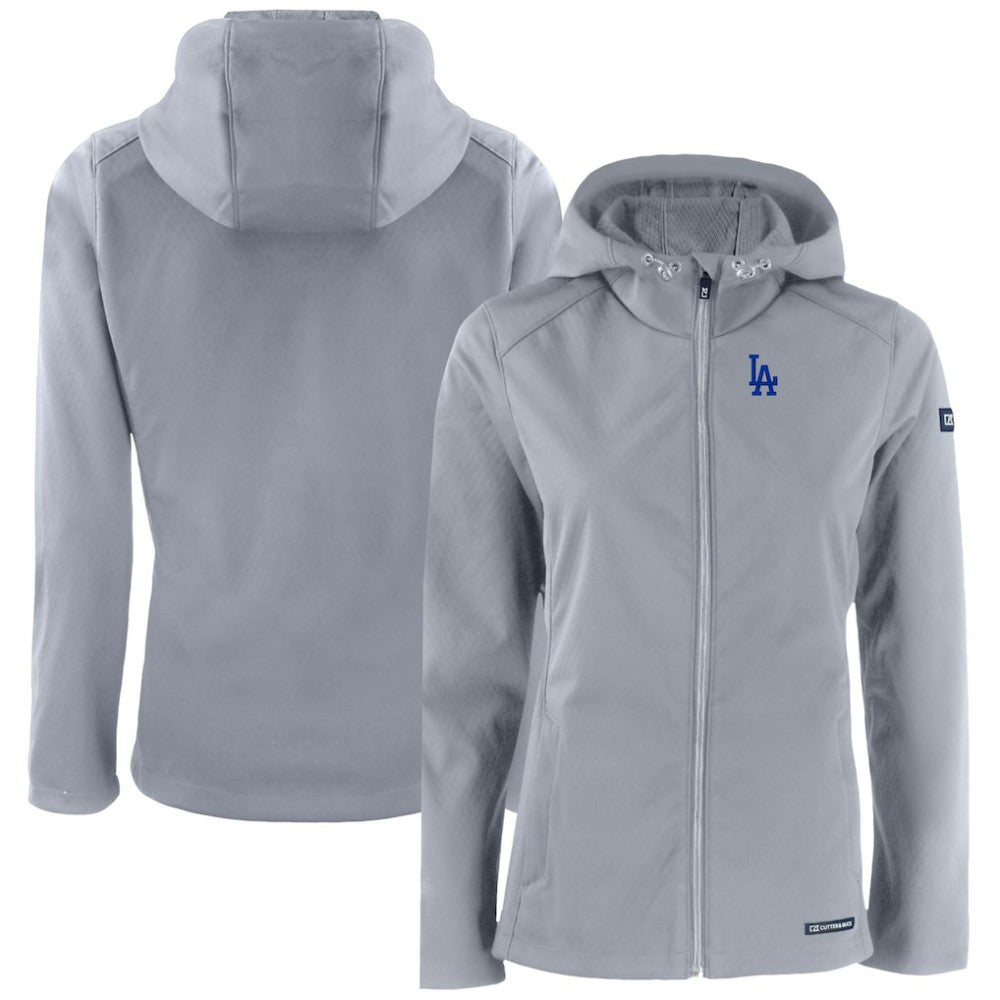Los Angeles Dodgers Cutter & Buck Women's Evoke Eco Softshell Recycled Full-Zip Jacket - MLB