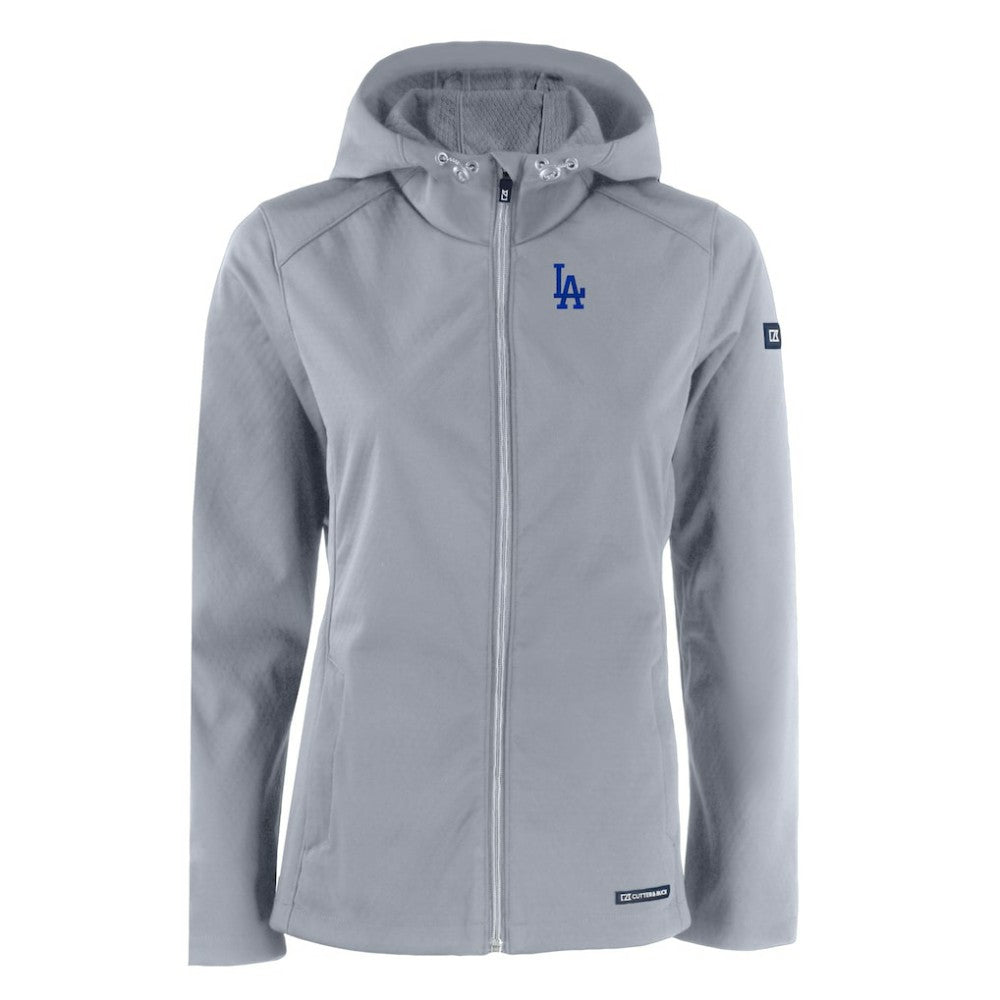 Los Angeles Dodgers Cutter & Buck Women's Evoke Eco Softshell Recycled Full-Zip Jacket - MLB