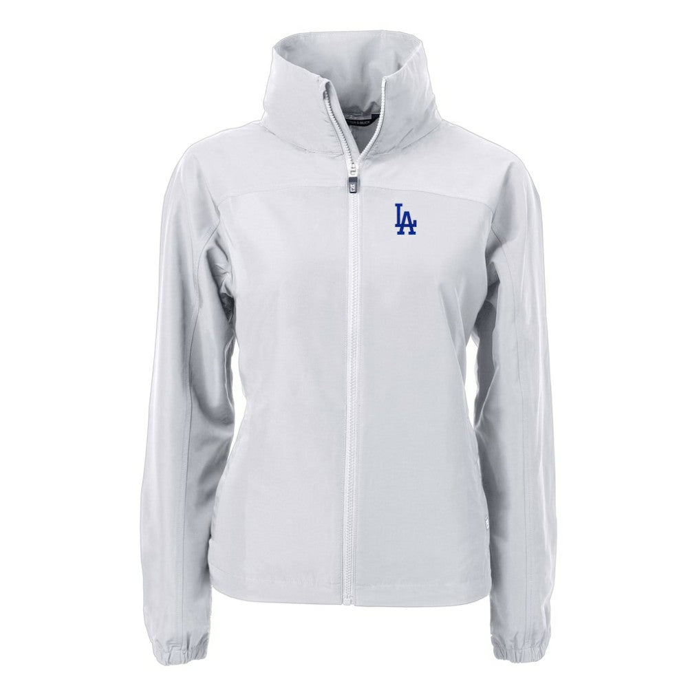 Los Angeles Dodgers Cutter & Buck Women's Charter Eco Recycled Full-Zip Jacket - MLB