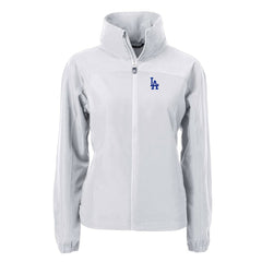 Los Angeles Dodgers Cutter & Buck Women's Charter Eco Recycled Full-Zip Jacket - MLB