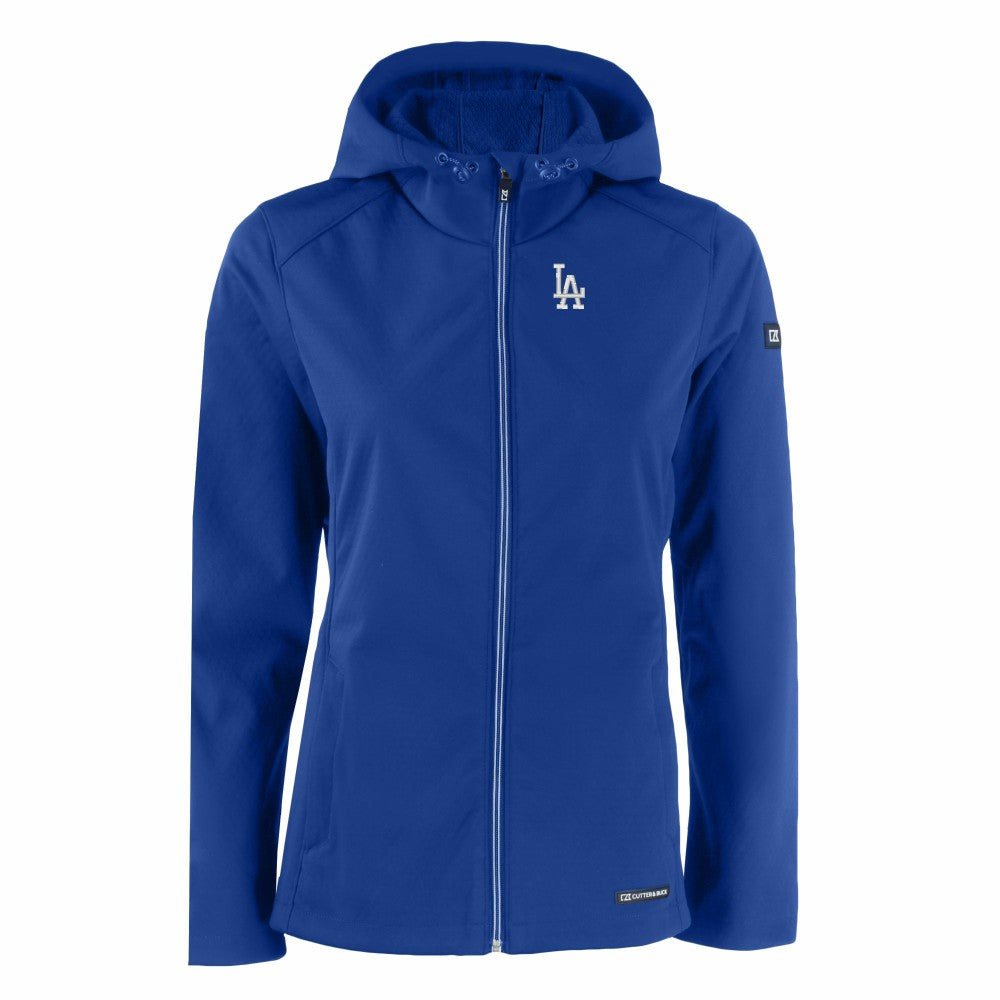 Los Angeles Dodgers Cutter & Buck Women's Evoke Eco Softshell Recycled Full-Zip Jacket - MLB