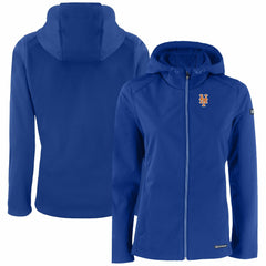 New York Mets Cutter & Buck Women's Evoke Eco Softshell Recycled Full-Zip Jacket - MLB
