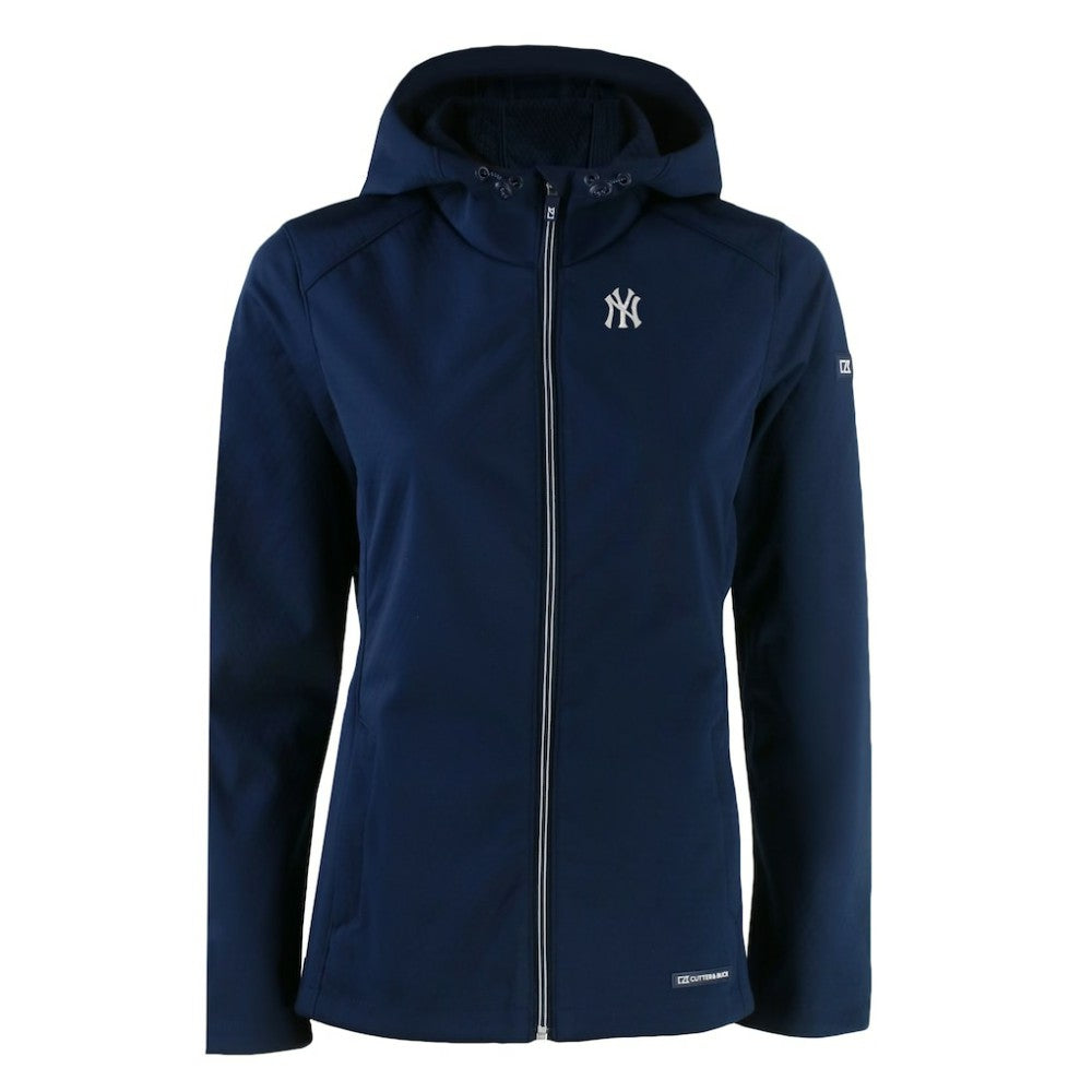 New York Yankees Cutter & Buck Women's Evoke Eco Softshell Recycled Full-Zip Jacket - MLB