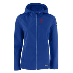 Philadelphia Phillies Cutter & Buck Women's Evoke Eco Softshell Recycled Full-Zip Jacket - MLB