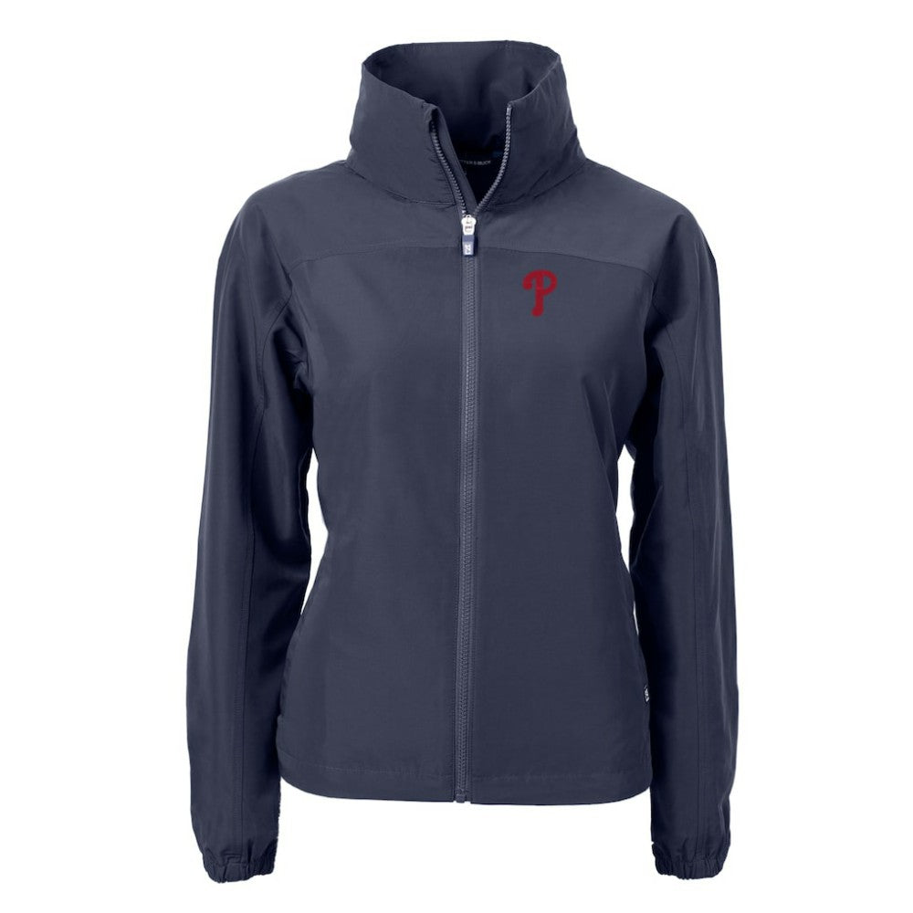 Philadelphia Phillies Cutter & Buck Women's Charter Eco Recycled Full-Zip Jacket - MLB