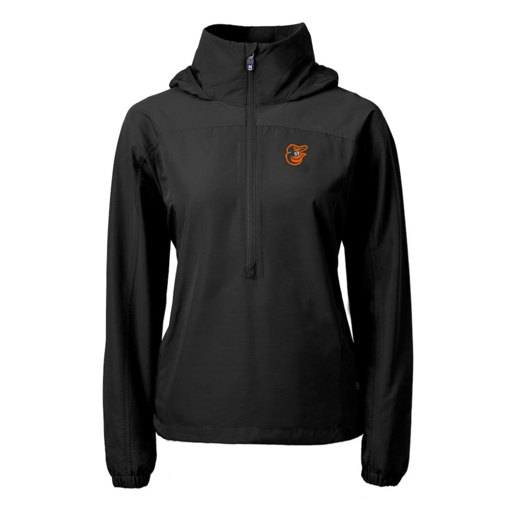 Baltimore Orioles Cutter & Buck Women's Charter Eco Recycled Half-Zip Anorak Jacket - MLB