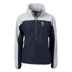 Minnesota Twins Cutter & Buck Women's Charter Eco Recycled Half-Zip Anorak Jacket - MLB