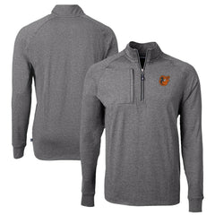 Baltimore Orioles Cutter & Buck Big & Tall Adapt Eco Knit Stretch Recycled Quarter-Zip Pullover Top - MLB