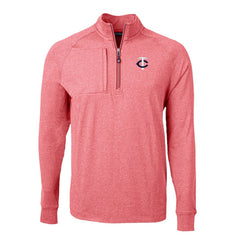 Minnesota Twins Cutter & Buck Big & Tall Adapt Eco Knit Stretch Recycled Quarter-Zip Pullover Top - MLB