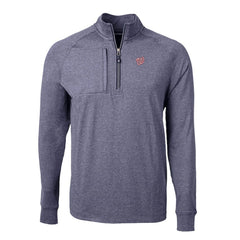 Washington Nationals Cutter & Buck Big & Tall Adapt Eco Knit Stretch Recycled Quarter-Zip Pullover Top - MLB