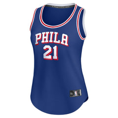 Joel Embiid Philadelphia 76ers Women's Fast Break Player Jersey Icon Edition Royal - NBA