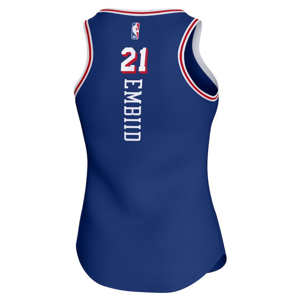 Joel Embiid Philadelphia 76ers Women's Fast Break Player Jersey Icon Edition Royal - NBA