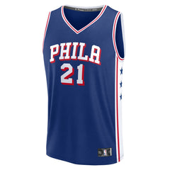 Joel Embiid Philadelphia 76ers Fast Break Replica Jersey Icon Edition Royal - NBA