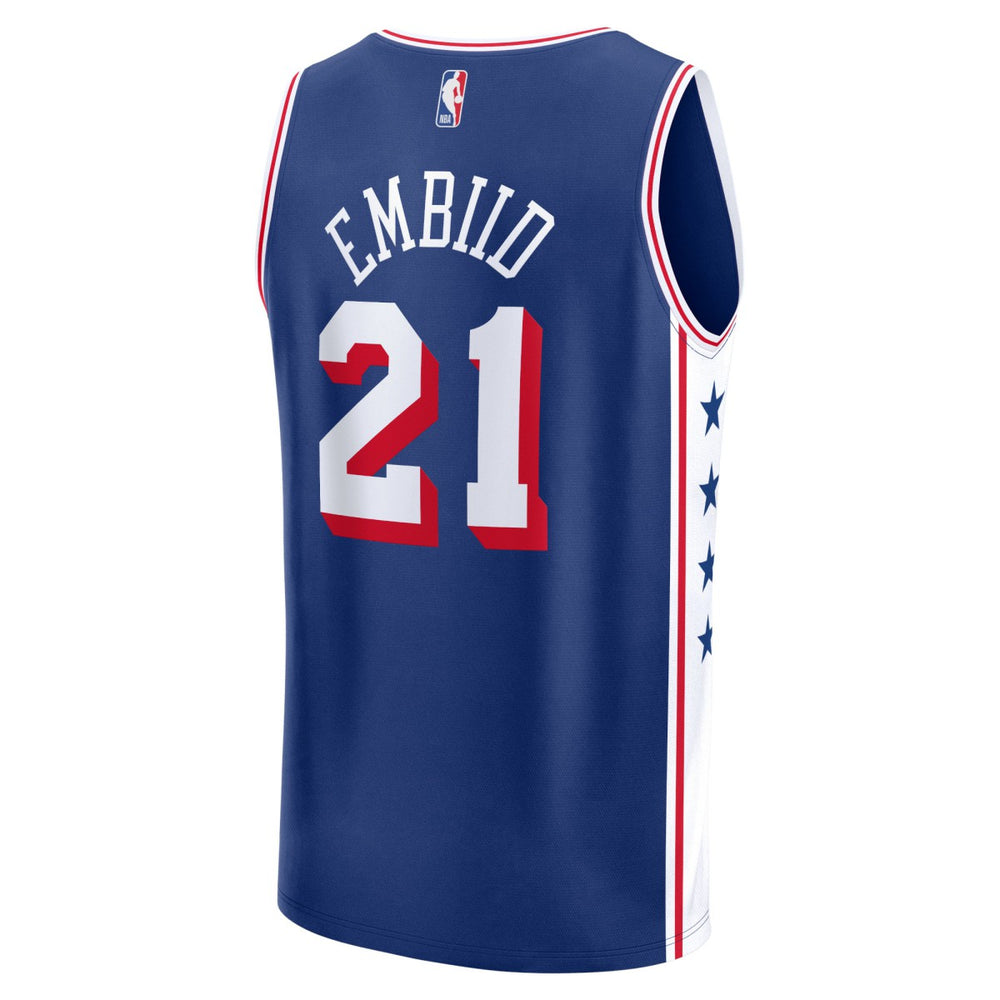 Joel Embiid Philadelphia 76ers Fast Break Replica Jersey Icon Edition Royal - NBA