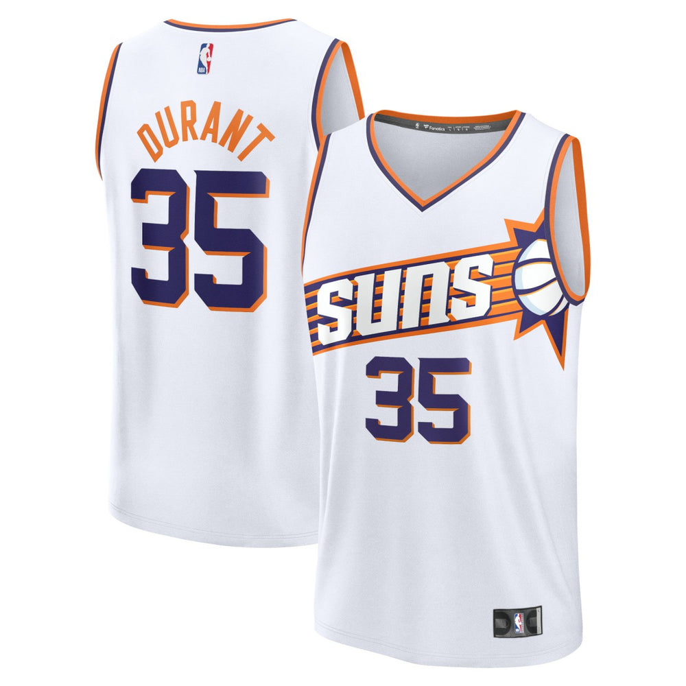 Kevin Durant Phoenix Suns Fast Break Replica Jersey Association Edition White - NBA
