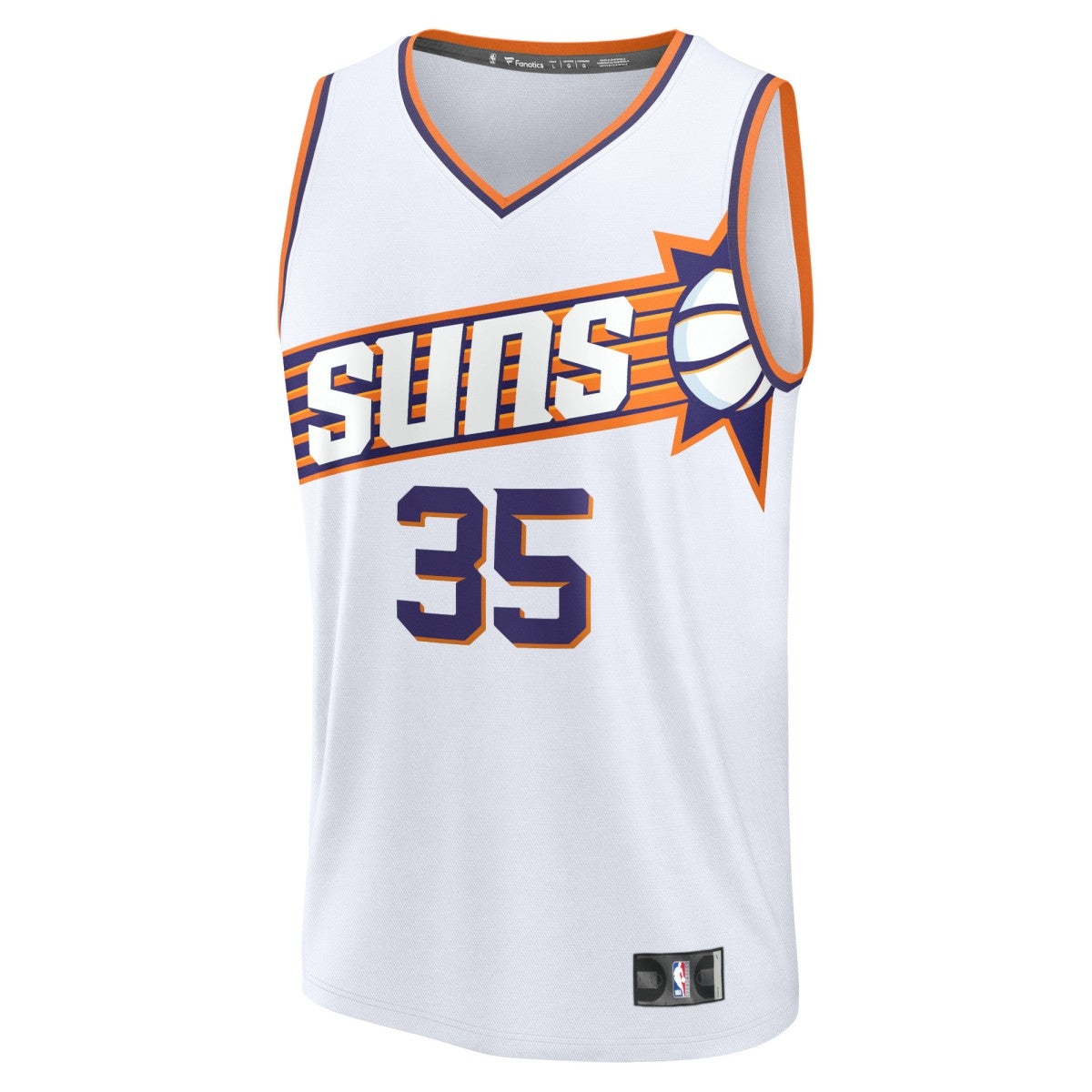 Kevin Durant Phoenix Suns Fast Break Replica Jersey Association Edition White - NBA