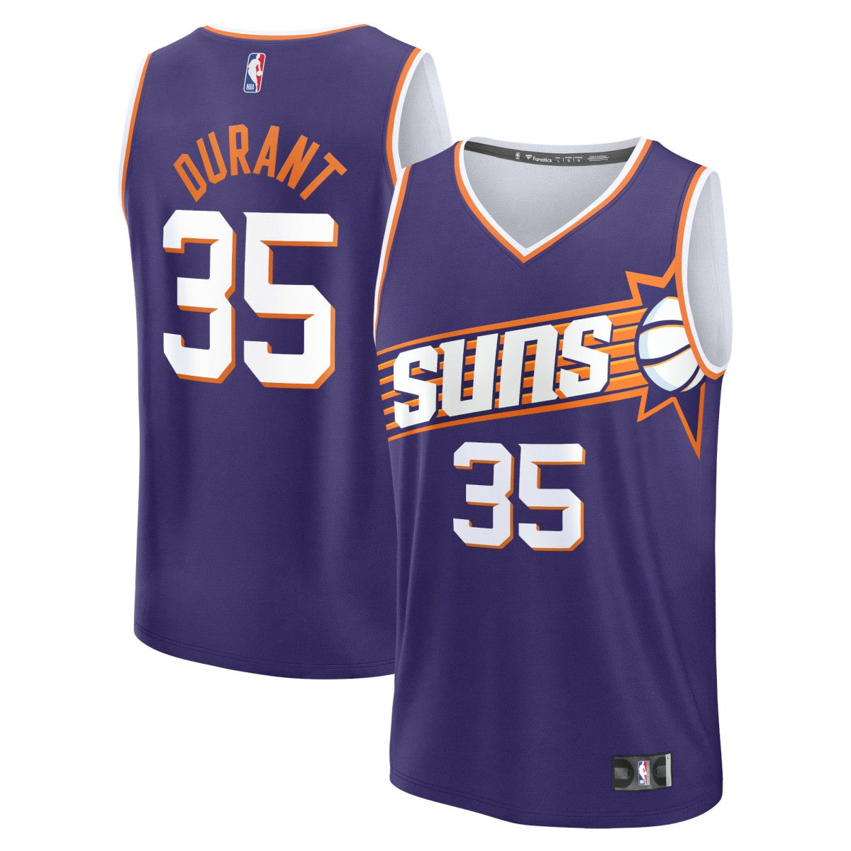 Kevin Durant Phoenix Suns Fast Break Replica Jersey Icon Edition Purple - NBA
