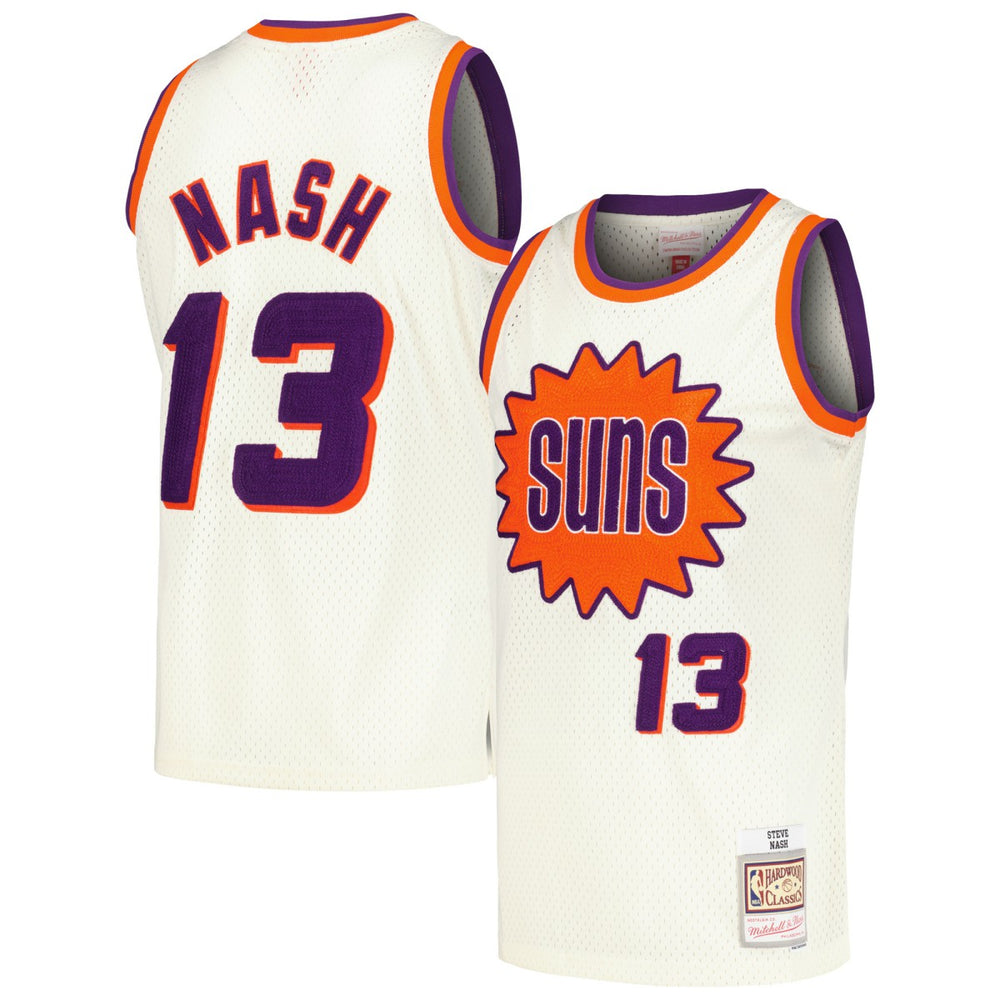 Steve Nash Phoenix Suns Chainstitch Swingman Jersey Cream - NBA