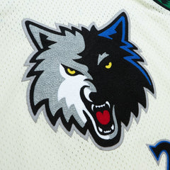Kevin Garnett Minnesota Timberwolves Chainstitch Swingman Jersey Cream - NBA