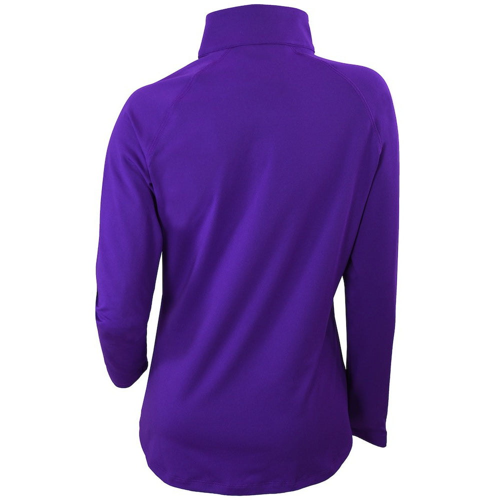 Charlotte Hornets Women's Omni-Wick Outward Nine Quarter-Zip Pullover Top Purple - NBA