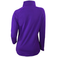 Charlotte Hornets Women's Omni-Wick Outward Nine Quarter-Zip Pullover Top Purple - NBA