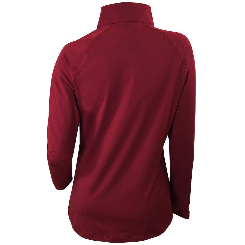Cleveland Cavaliers Women's Omni-Wick Outward Nine Quarter-Zip Pullover Top Burgundy - NBA