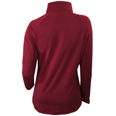 Cleveland Cavaliers Women's Omni-Wick Outward Nine Quarter-Zip Pullover Top Burgundy - NBA