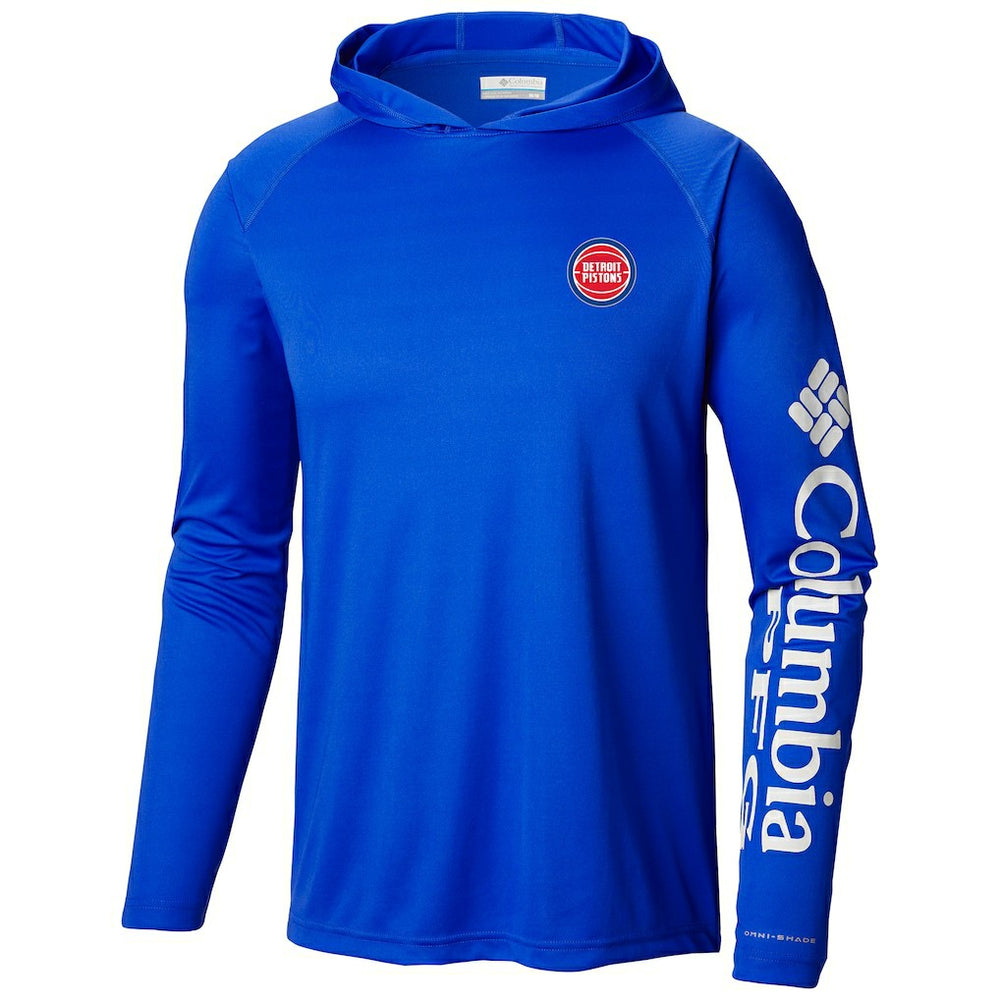 Detroit Pistons Terminal Tackle Long Sleeve Hoodie T-Shirt Blue - NBA