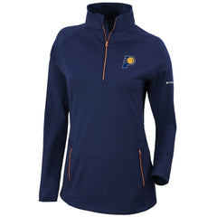 Indiana Pacers Women's Omni-Wick Outward Nine Quarter-Zip Pullover Top Navy - NBA
