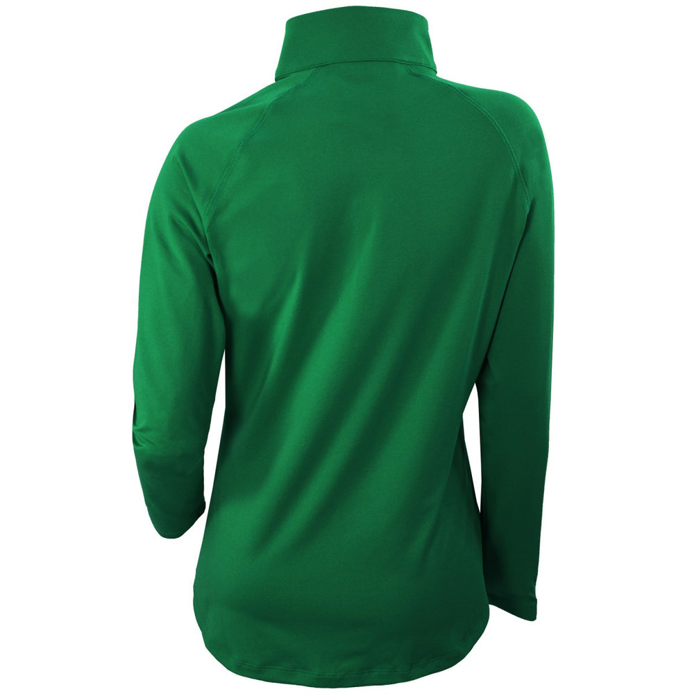 Milwaukee Bucks Women's Omni-Wick Outward Nine Quarter-Zip Pullover Top Forest Green - NBA