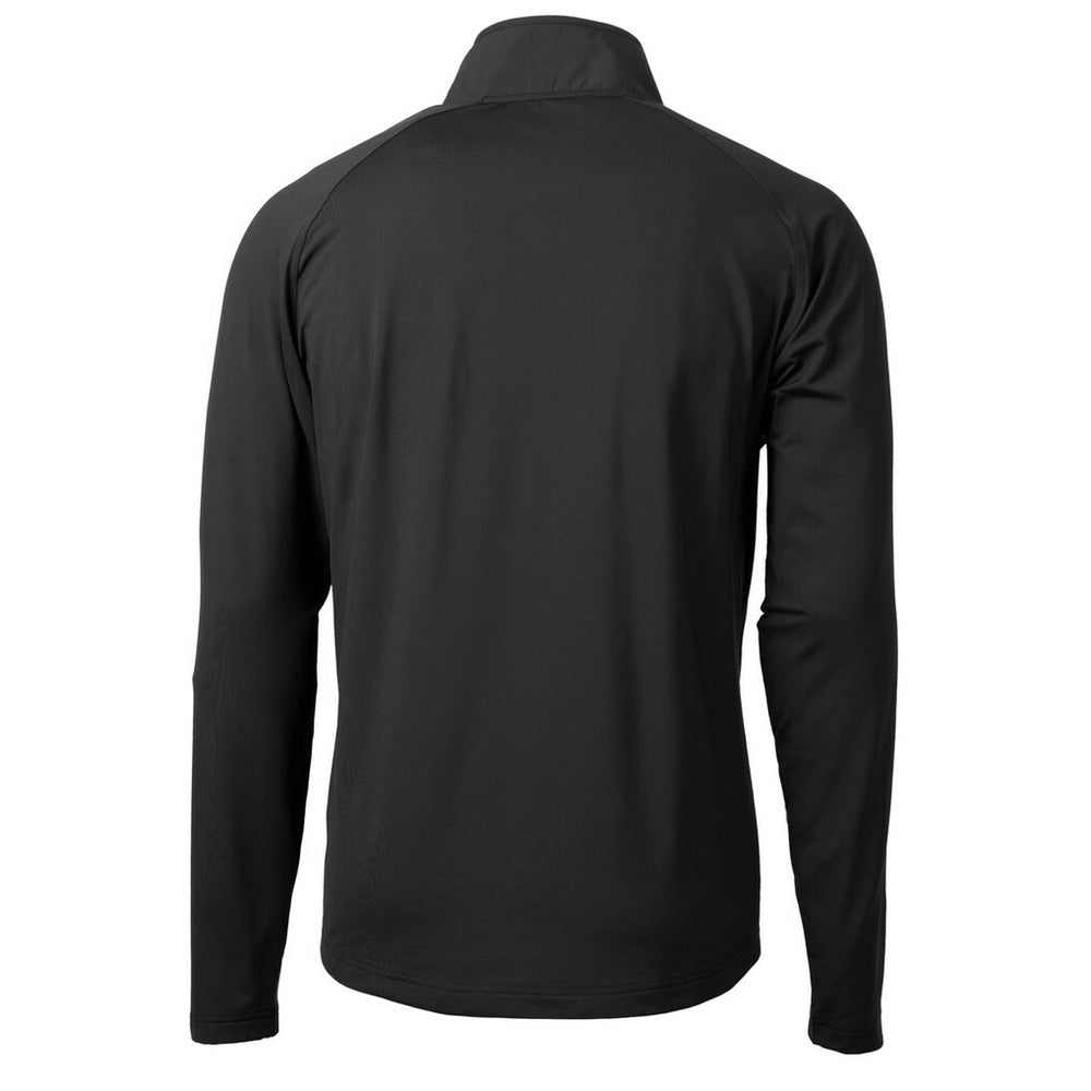 Minnesota Vikings Cutter & Buck Helmet Adapt Eco Knit Hybrid Recycled Quarter-Zip Pullover Top Black | NFL