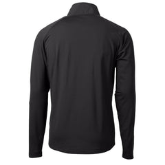 Minnesota Vikings Cutter & Buck Helmet Adapt Eco Knit Hybrid Recycled Quarter-Zip Pullover Top Black | NFL