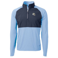 Los Angeles Chargers Cutter & Buck Helmet Adapt Eco Knit Hybrid Recycled Quarter-Zip Pullover Top Purple | NFL
