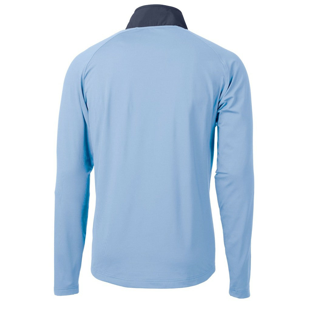 Los Angeles Chargers Cutter & Buck Helmet Adapt Eco Knit Hybrid Recycled Quarter-Zip Pullover Top Purple | NFL