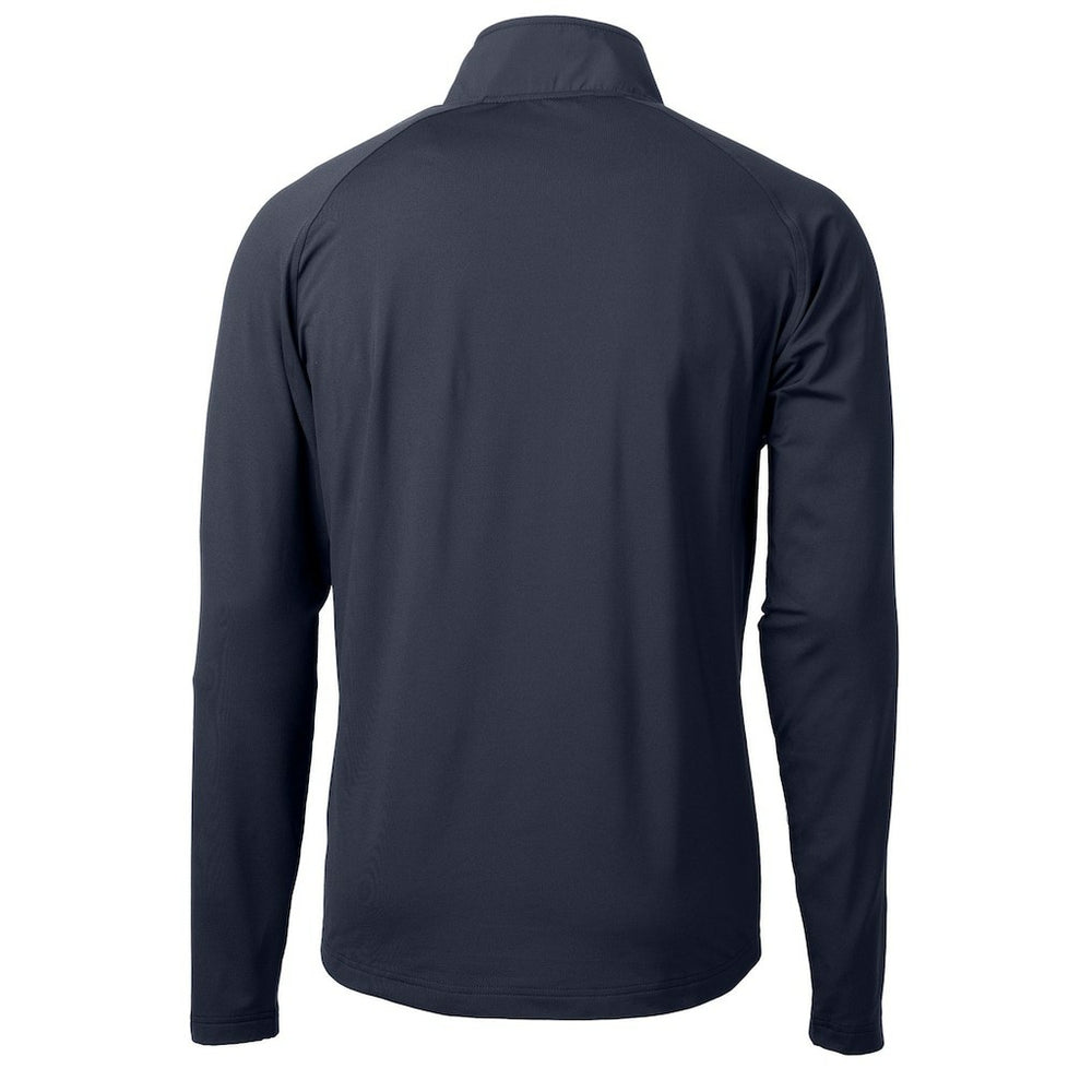 Chicago Bears Cutter & Buck Helmet Adapt Eco Knit Hybrid Recycled Quarter-Zip Pullover Top Navy | NFL