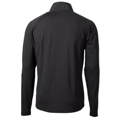 Cincinnati Bengals Cutter & Buck Helmet Adapt Eco Knit Hybrid Recycled Quarter-Zip Pullover Top Black | NFL