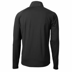 Green Bay Packers Cutter & Buck Helmet Adapt Eco Knit Hybrid Recycled Quarter-Zip Pullover Top Black | NFL