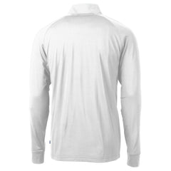 Green Bay Packers Cutter & Buck Helmet Adapt Eco Knit Stretch Recycled Quarter-Zip Pullover Top White | NFL