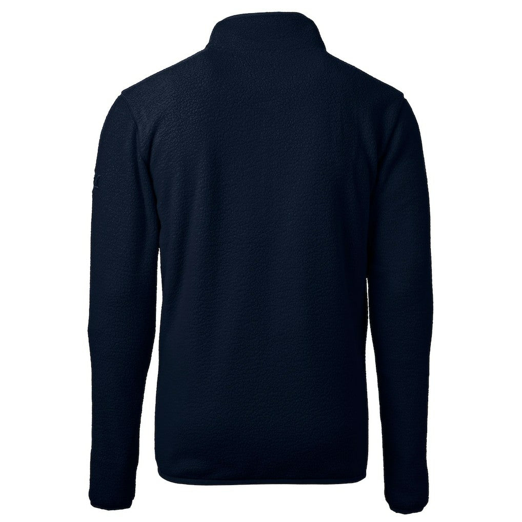Chicago Bears Cutter & Buck Helmet Cascade Eco Sherpa Fleece Quarter-Zip Pullover Jacket Navy | NFL