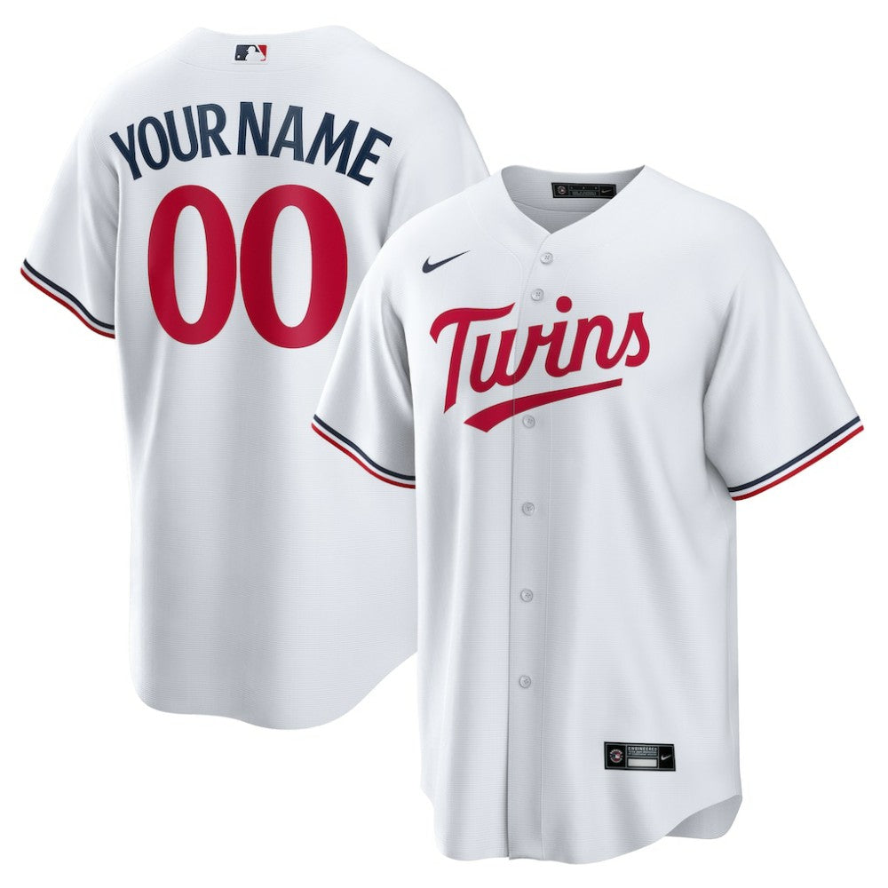 Minnesota Twins Nike Home Replica Custom Jersey - MLB