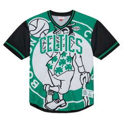 Boston Celtics Jumbotron 3.0 Mesh V-Neck T-Shirt Kelly Green - NBA