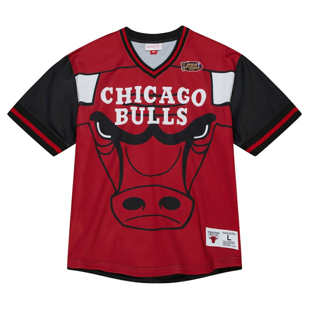 Chicago Bulls Jumbotron 3.0 Mesh V-Neck T-Shirt Red - NBA